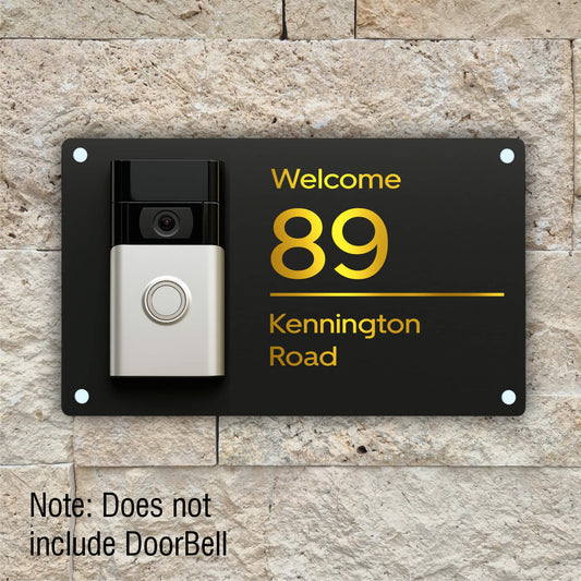SolaSpot Matching Door Bell Plaque