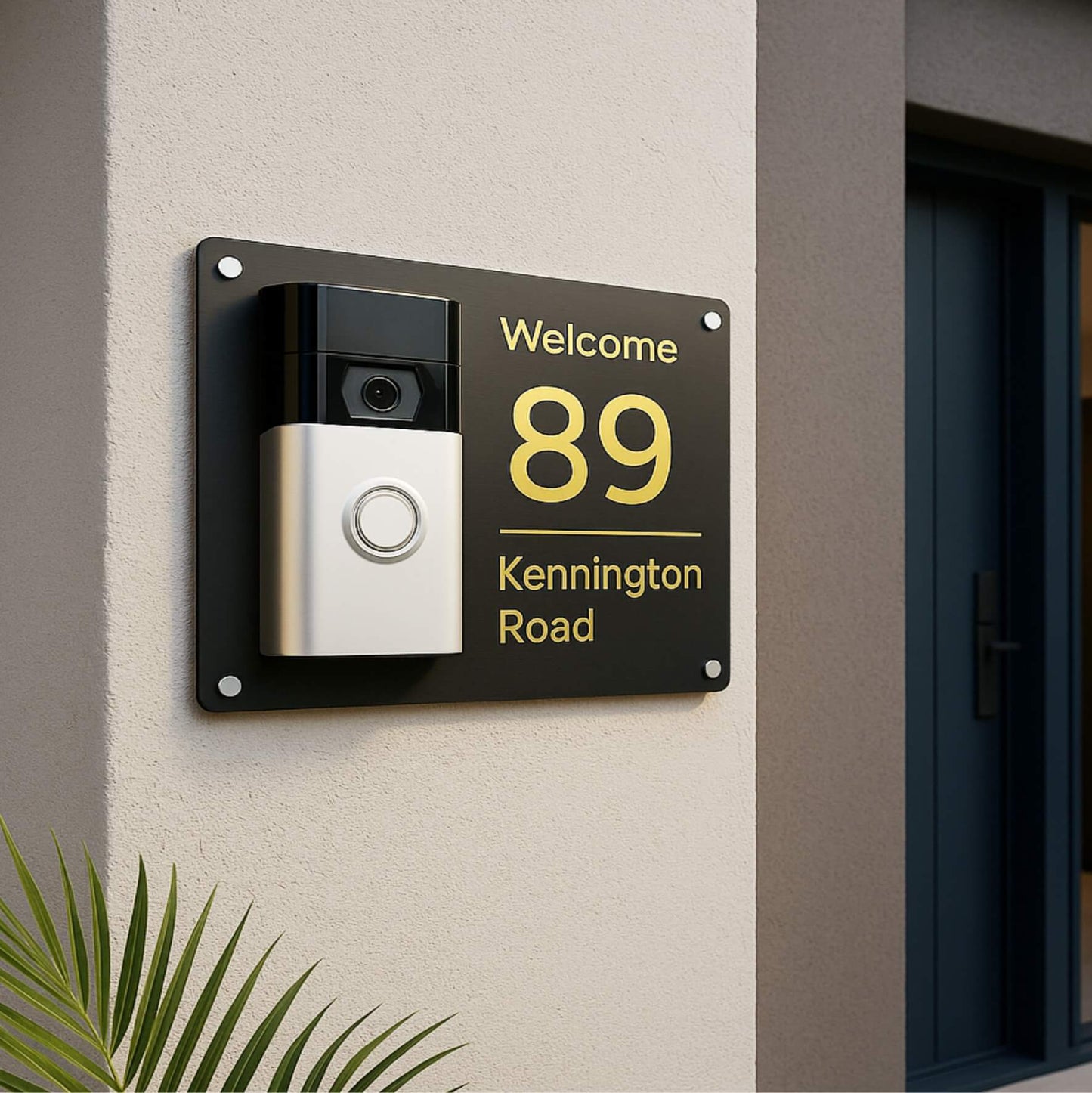 SolaSpot Matching Door Bell Plaque