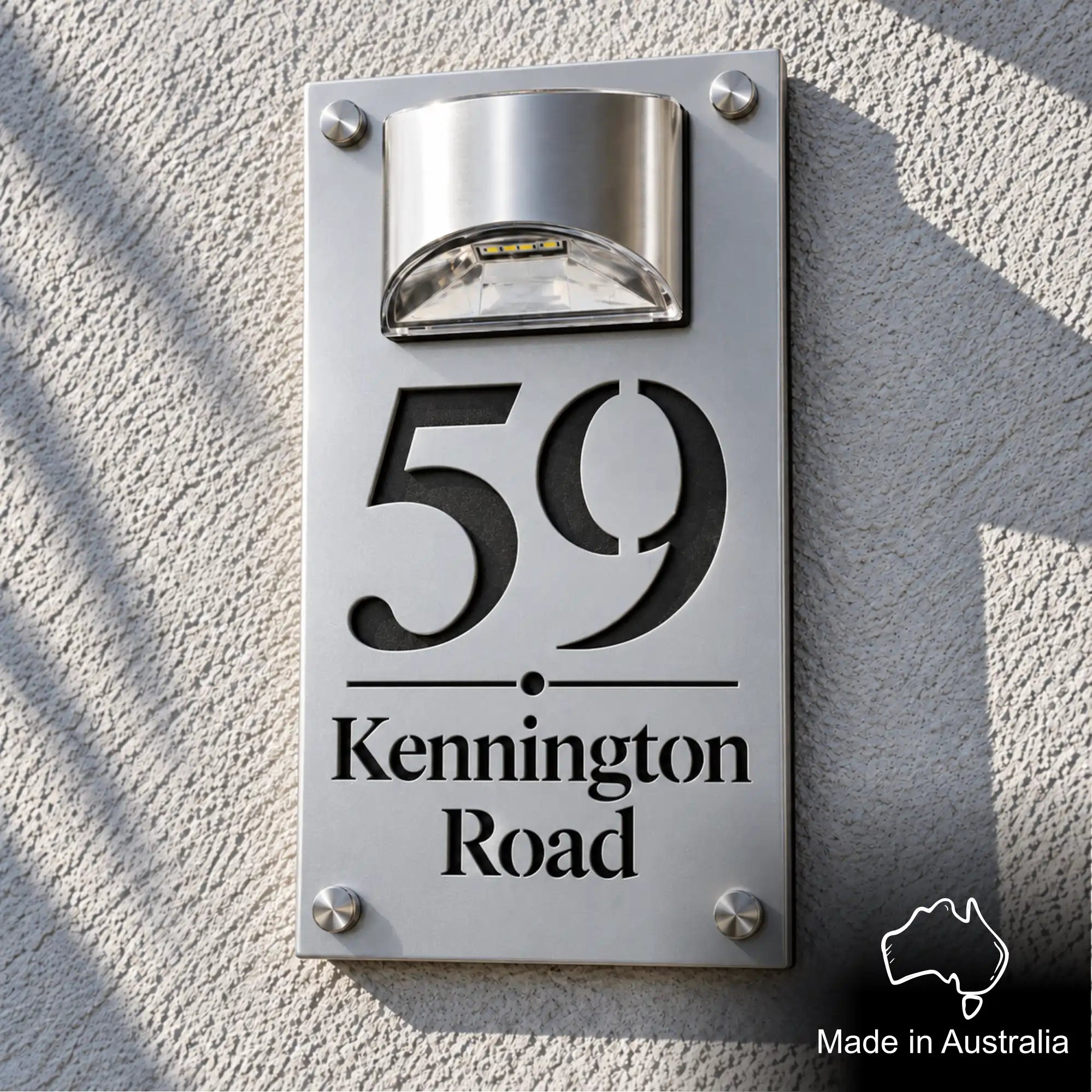 The Solar Powered House Number
