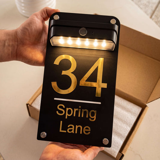 Aussie Made Solar House Plaque