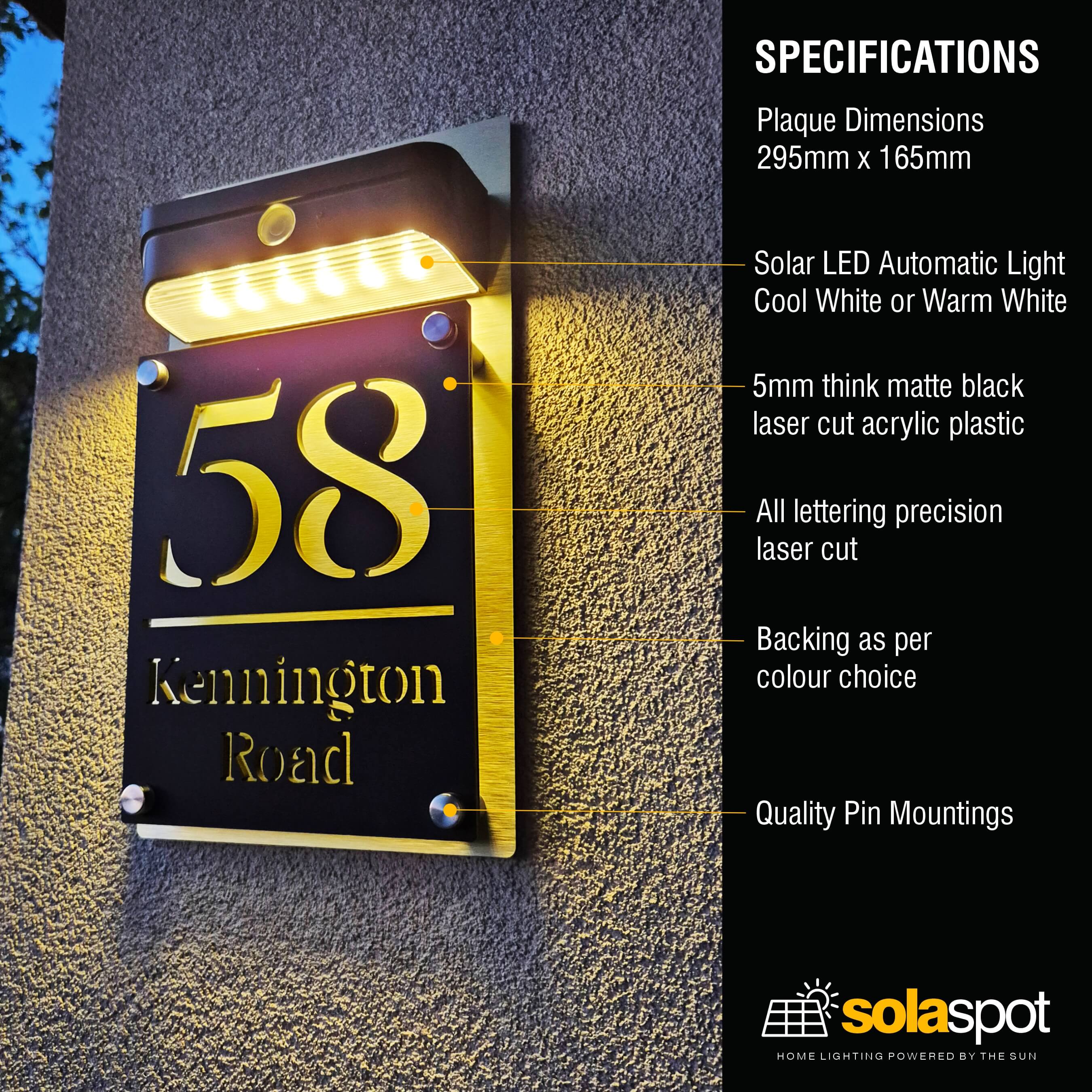 Premium Solar Home Plaque