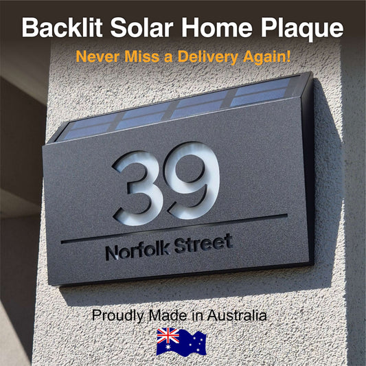 Solar Backlit Plaque