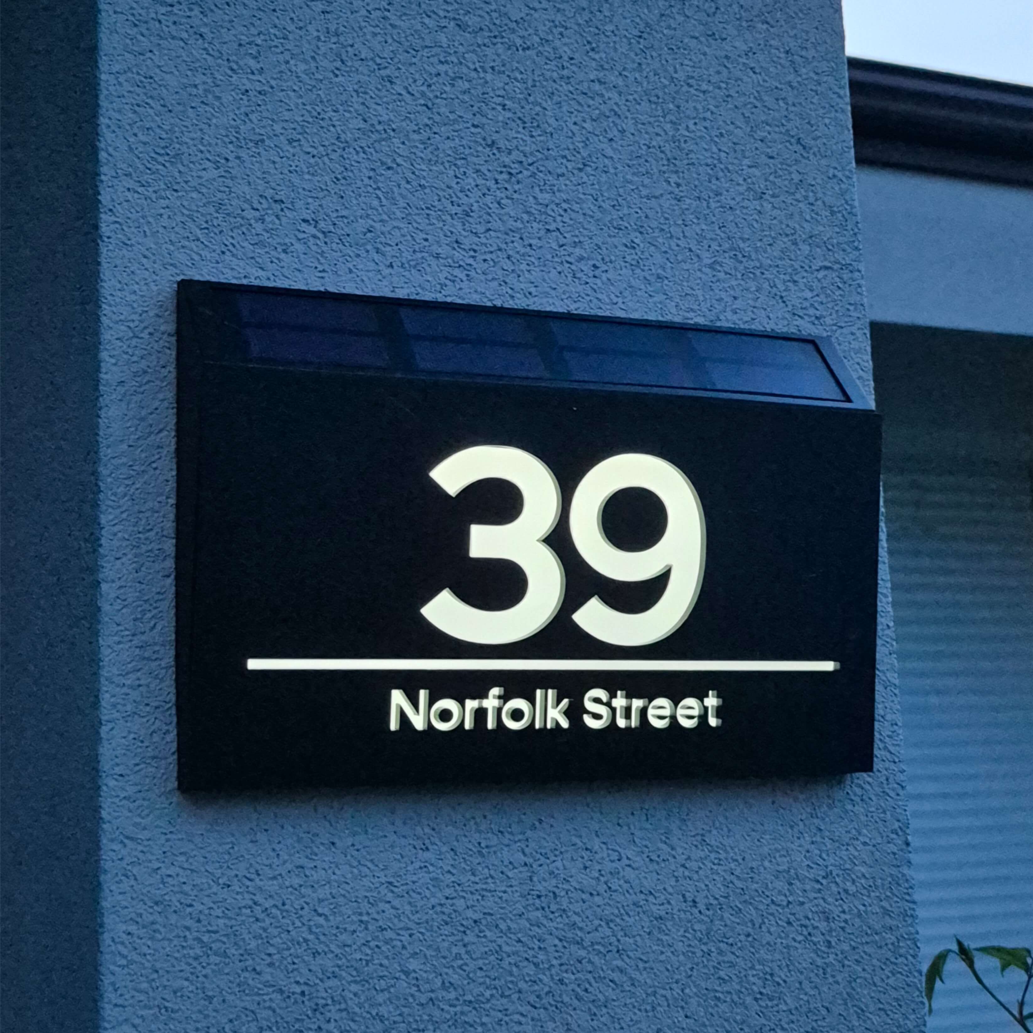 Solar Backlit Sign Custom Solar House Signs – Made in Australia | SolaSpot