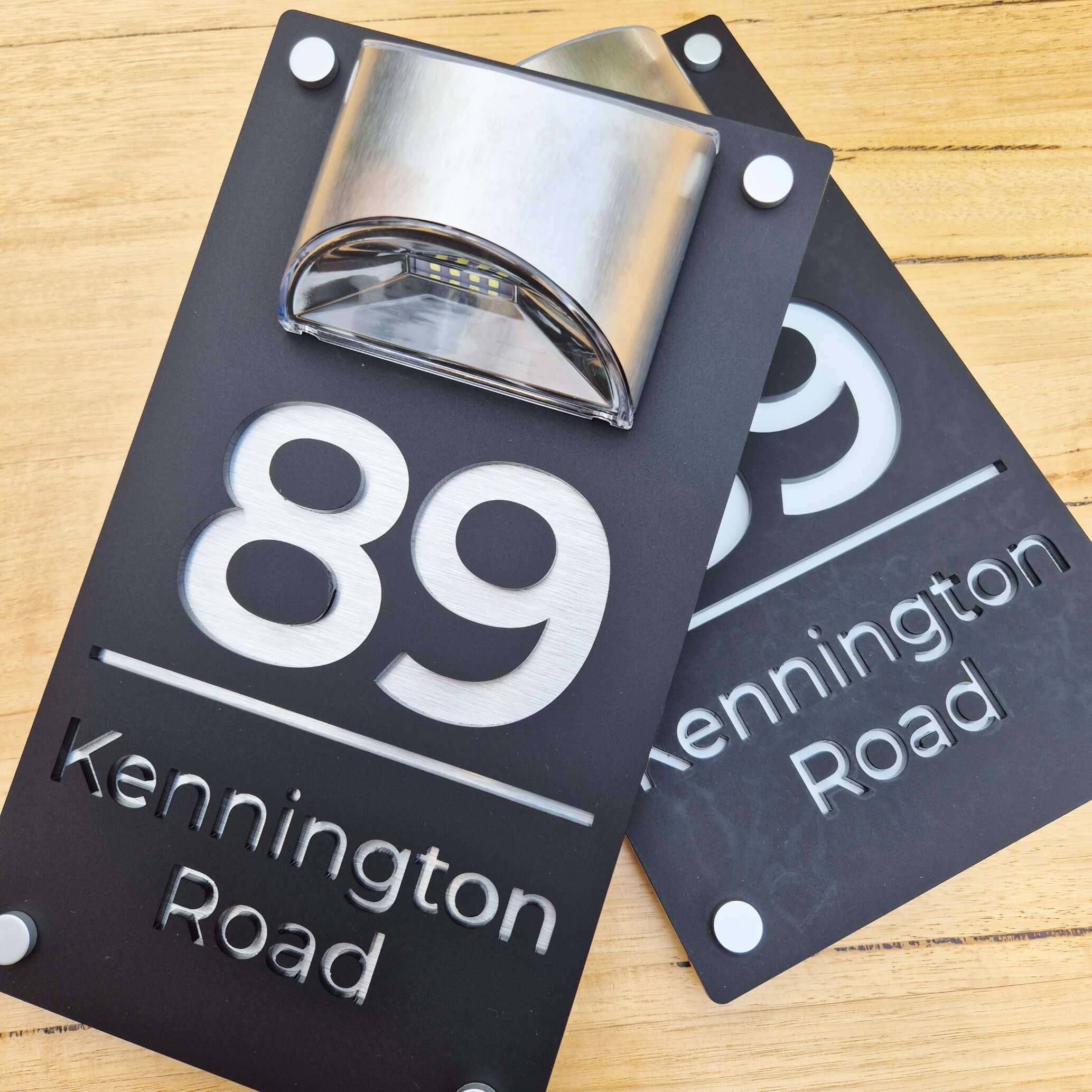 Solar Emergency Address Sign