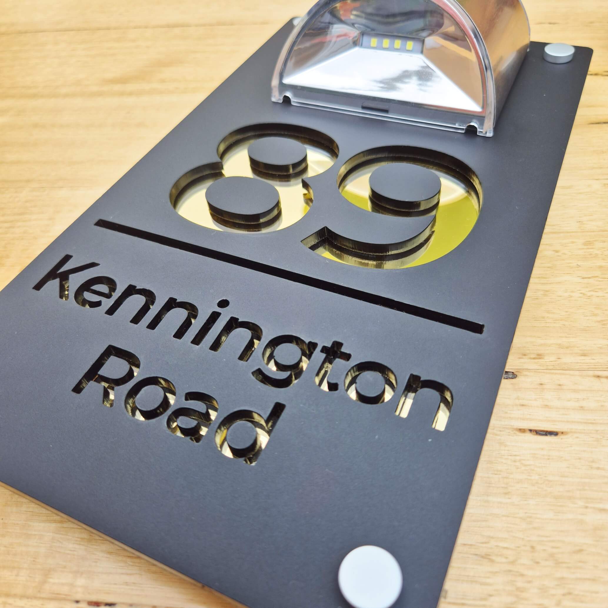 Solar Emergency Address Sign